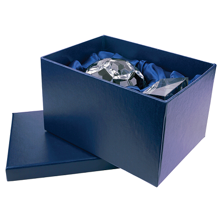 Clear Round Crystal Facet Paperweight