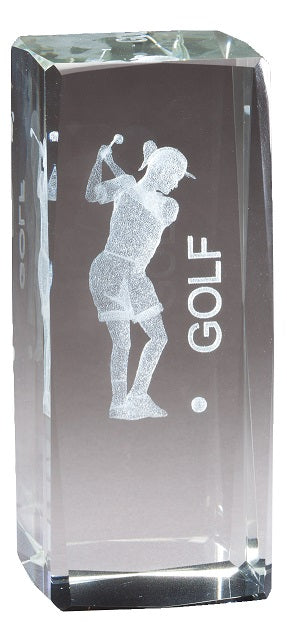 Collegiate Series Golf Crystal