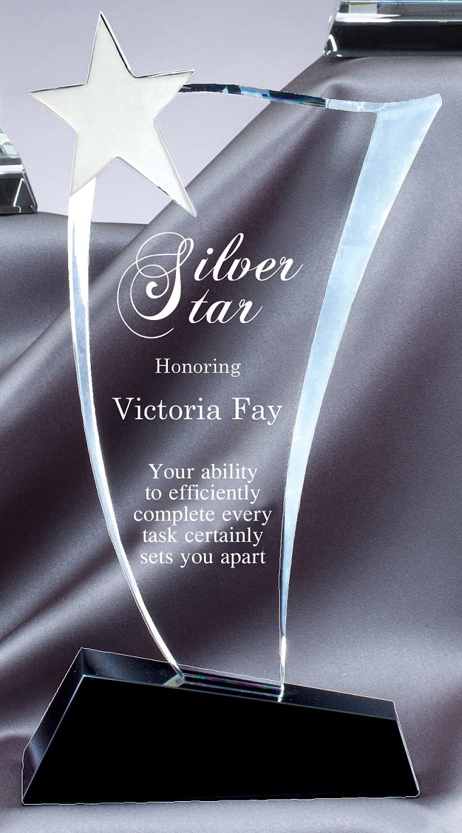 Crystal Wave w/ Silver Star