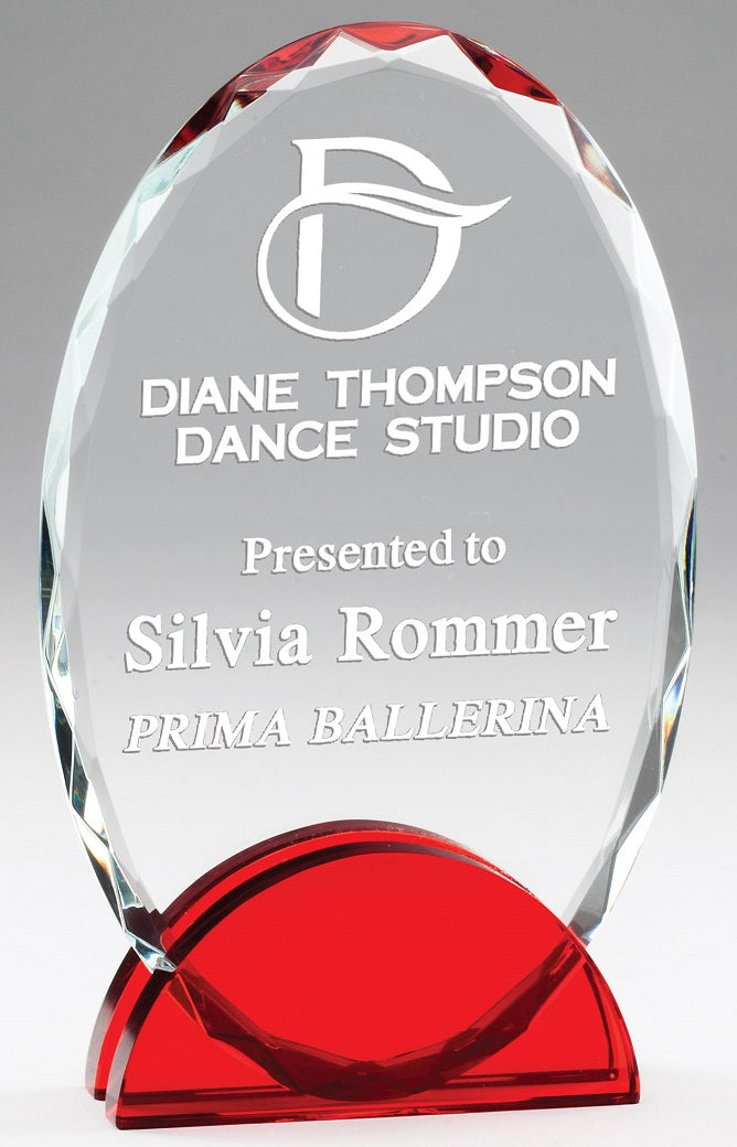 Oval Plaque w/ Color Base
