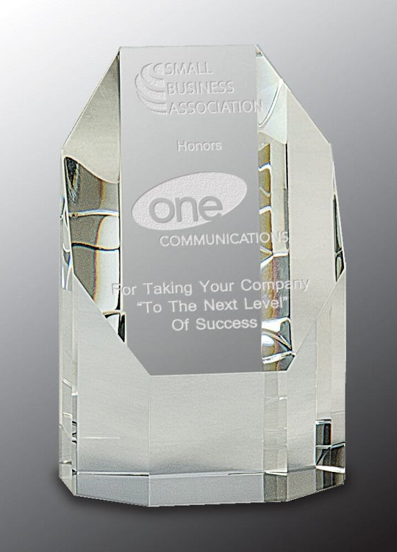Clear Crystal Octagon Tower