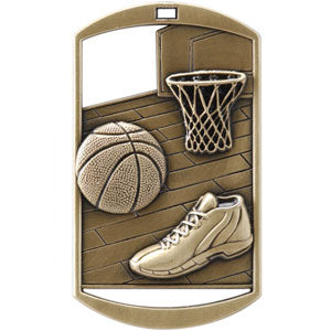 Dog Tag Medal - Basketball