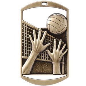 Dog Tag Medal - Volleyball
