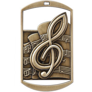 Dog Tag Medal - Music