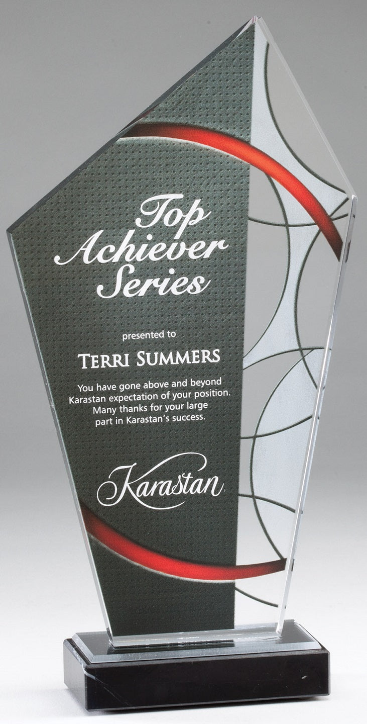 Elegant Stained Glass Acrylic Award