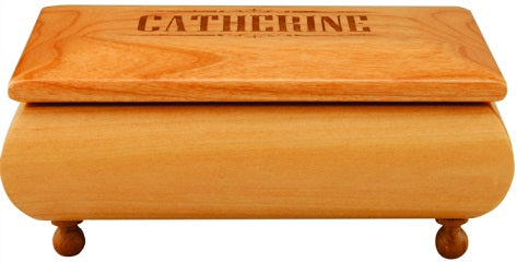 Red Alder Gift Boxes with Brown Velvet Lining