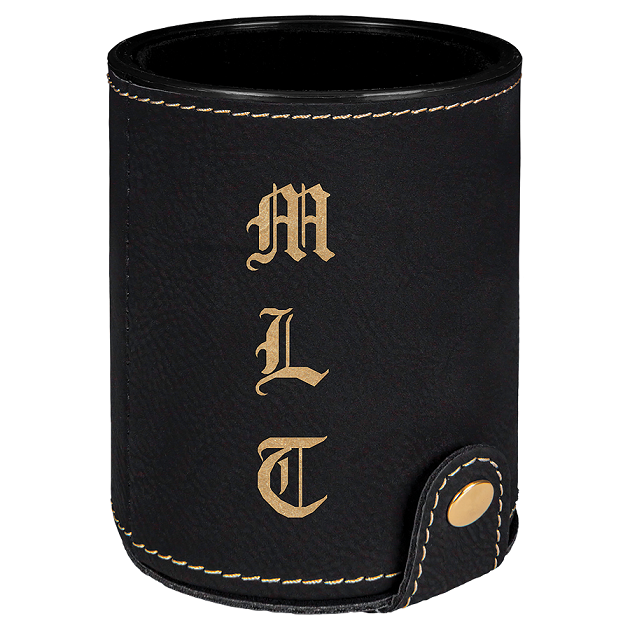 Laserable Leatherette Dice Cup