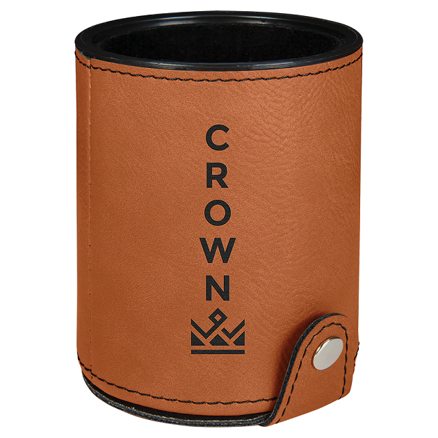 Laserable Leatherette Dice Cup