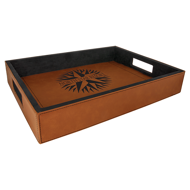 Laserable Leatherette Trays