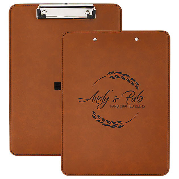 Laserable Leatherette Clipboards