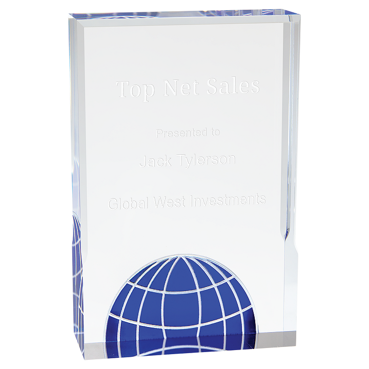 Mirage Globe Acrylic Award
