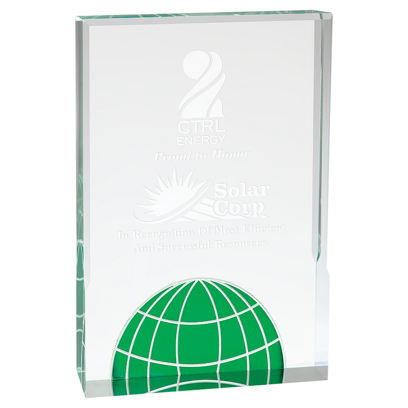 Mirage Globe Acrylic Award