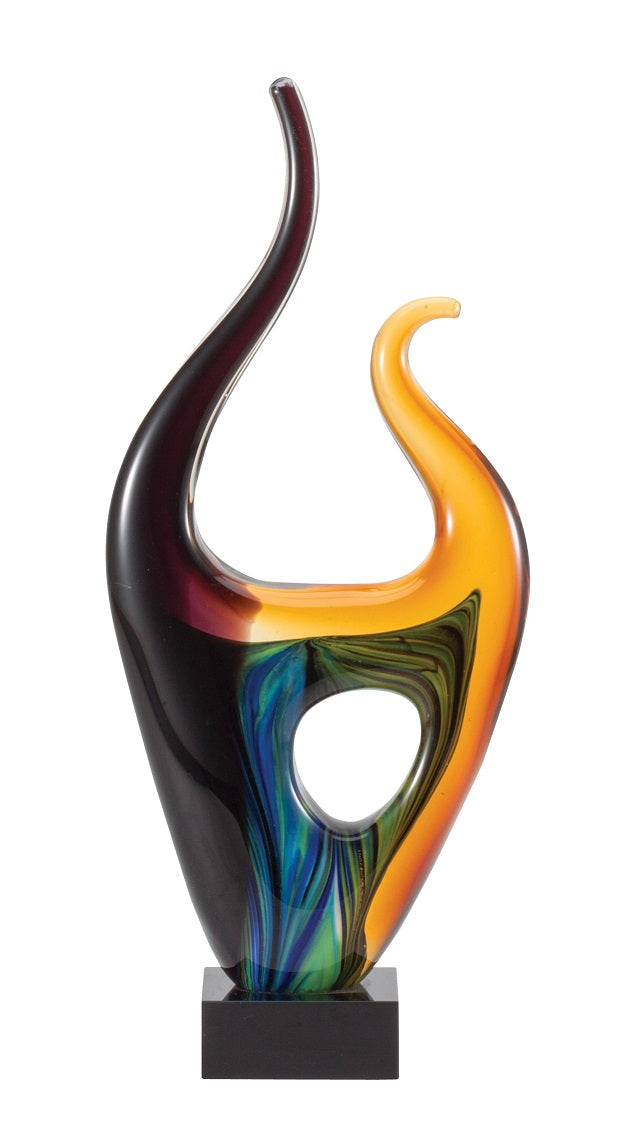 Swirled Art Glass Sculpture