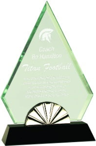 Diamond Horizon Glass with Black Base