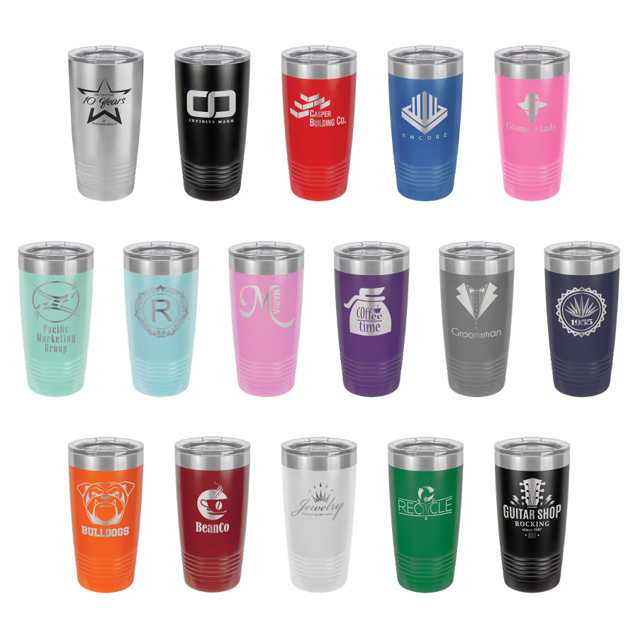 Insulated Tumbler - 20 oz. Bold Colors – BJs Trophy