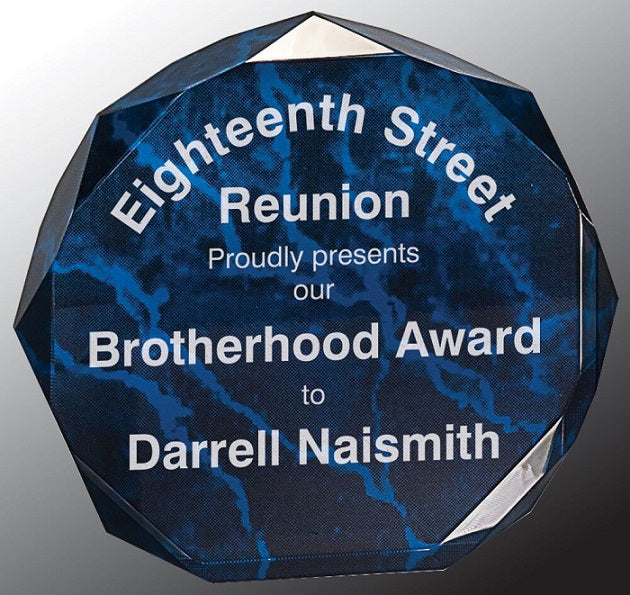 Marble Octagon Acrylic Award