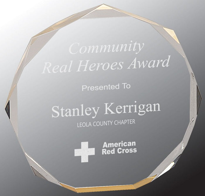 Octagon Acrylic Award