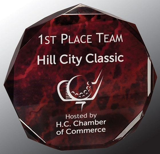 Marble Octagon Acrylic Award