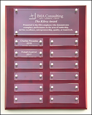 Floating Acrylic Perpetual Plaque - 9" x 12"