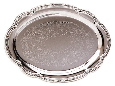 Silver-Plated Oval Tray