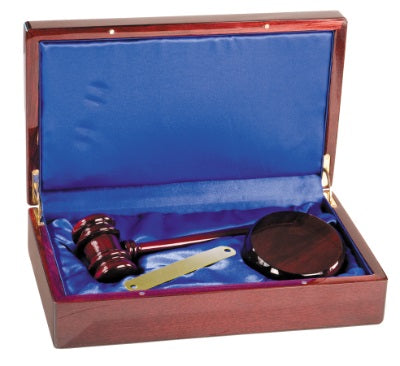 Rosewood Piano Finish Directors Gavel Set
