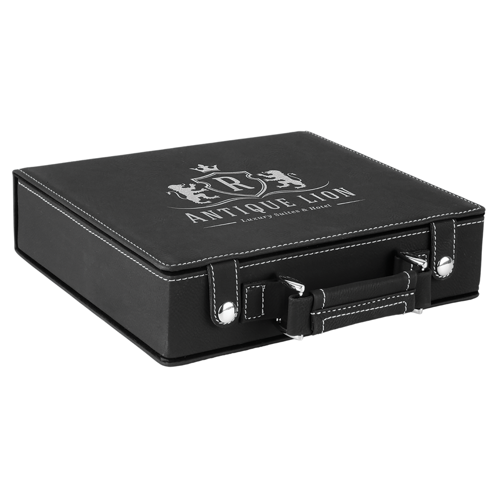 Laserable Leatherette Poker Sets