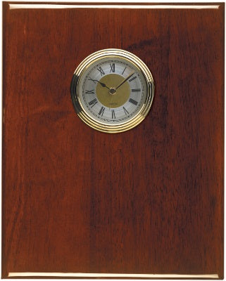 Piano Finish Plaque Clocks