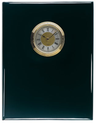 Piano Finish Plaque Clocks