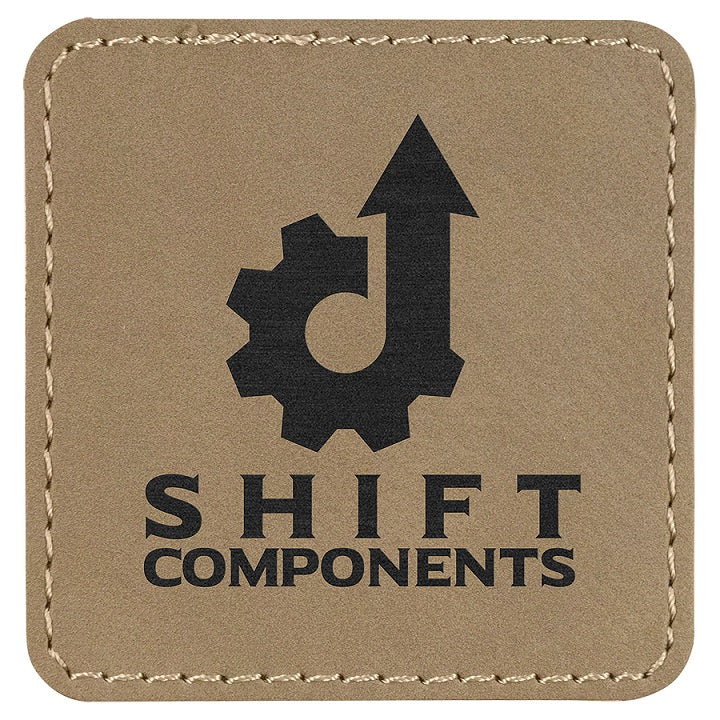 Laserable Leatherette Square Patches