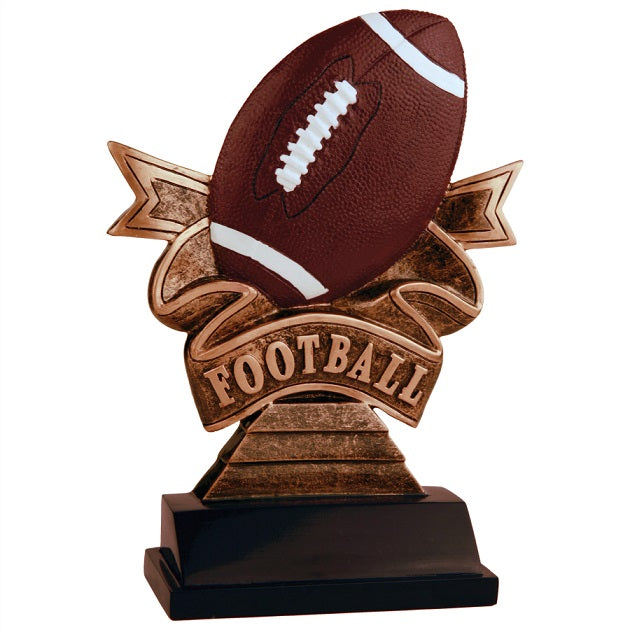 Football Ribbon Resin
