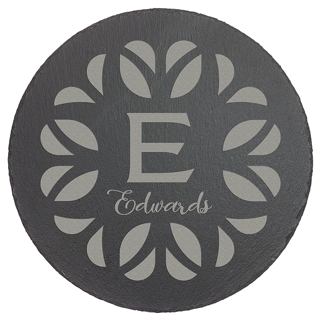 Round Slate Decor with Foam Pads