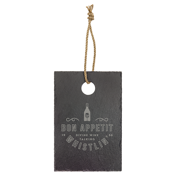 Rectangle Slate Cutting Board with Foam Pads & Hanging String