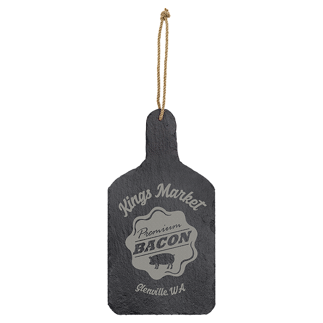 Slate Cutting Board Decor with Foam Pads & Hanging String