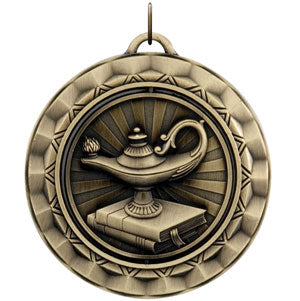 Spinner Medal - Lamp of Knowledge