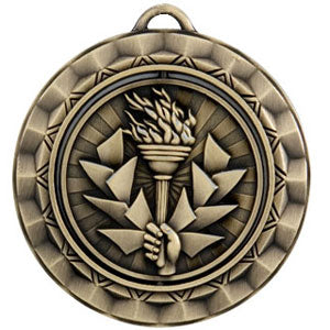 Spinner Medal - Victory Torch