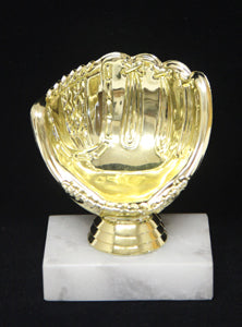 Golden Glove Baseball Holder Trophy