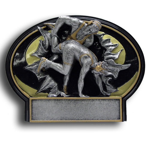 Wrestling Burst Thru Resin Plate