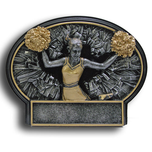 Cheer Burst Thru Resin Plate