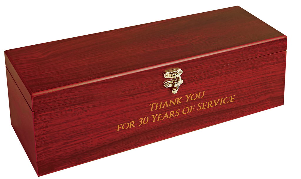 Rosewood Finish Single Wine Box