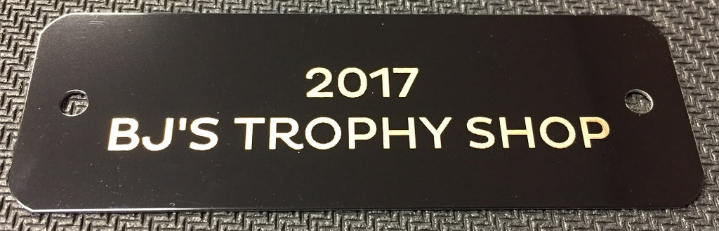 Metal Plate with Custom Laser Engraving