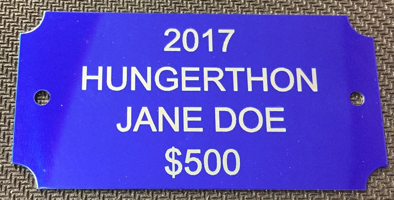 Metal Plate with Custom Laser Engraving