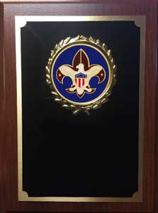 Royal Wood Plaque with Scouting Image