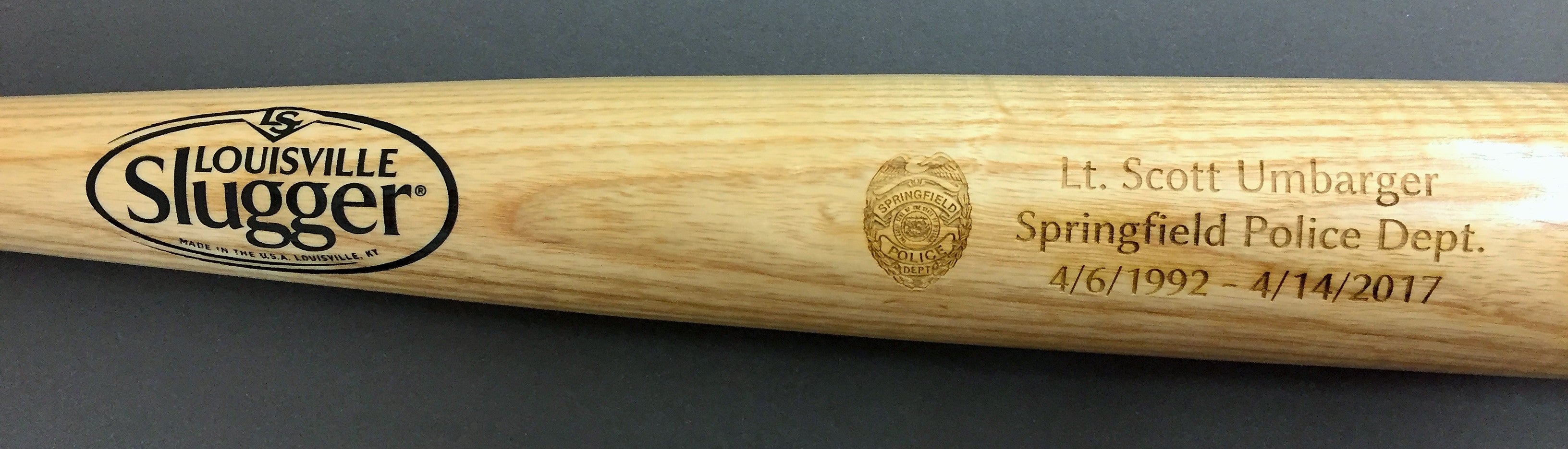 Engraved Baseball Bat 2 BJs Trophy