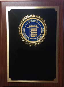 Royal Wood Plaque with School Activity Image