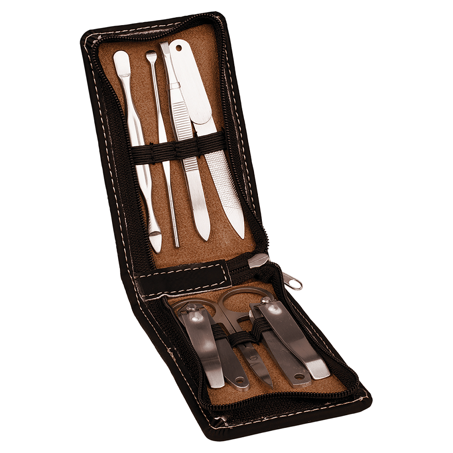 Laserable Leatherette Manicure Gift Set