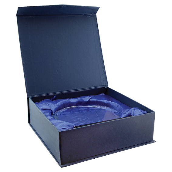 Fan Accent Glass on Blue or Black Base