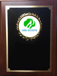 Royal Wood Plaque with Scouting Image