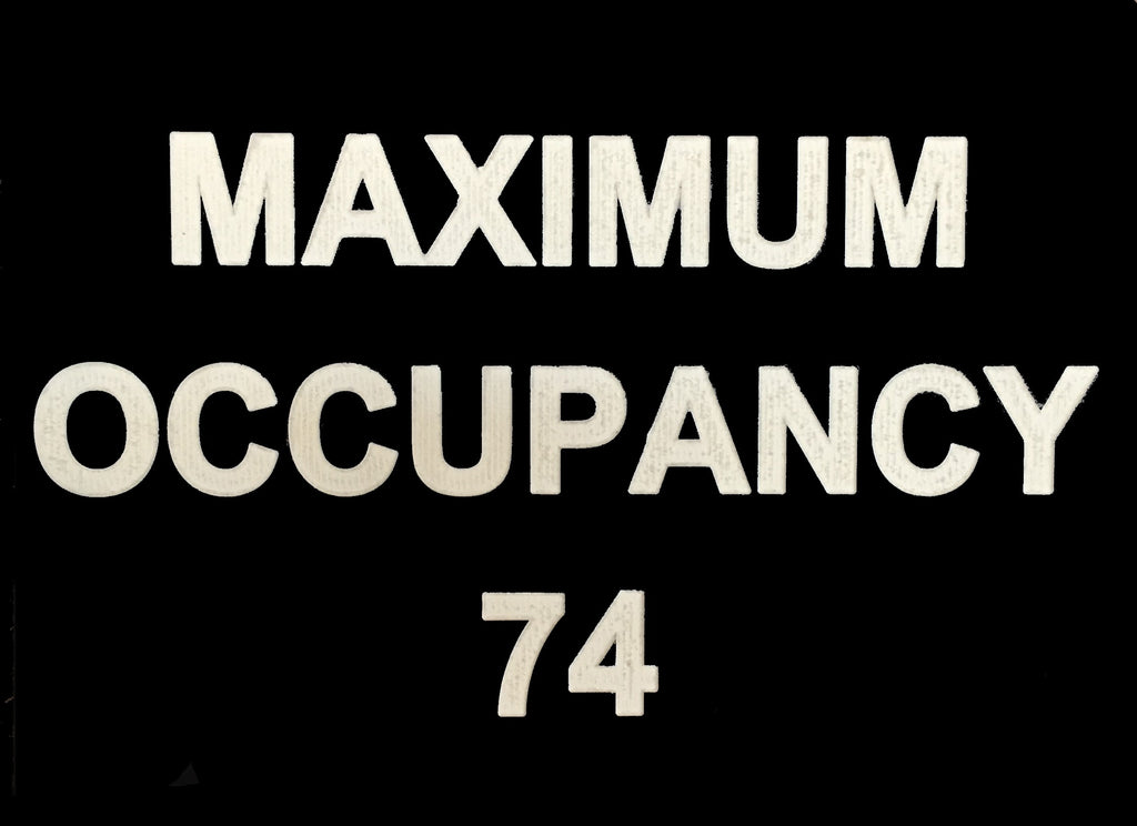 Maximum Occupancy Sign
