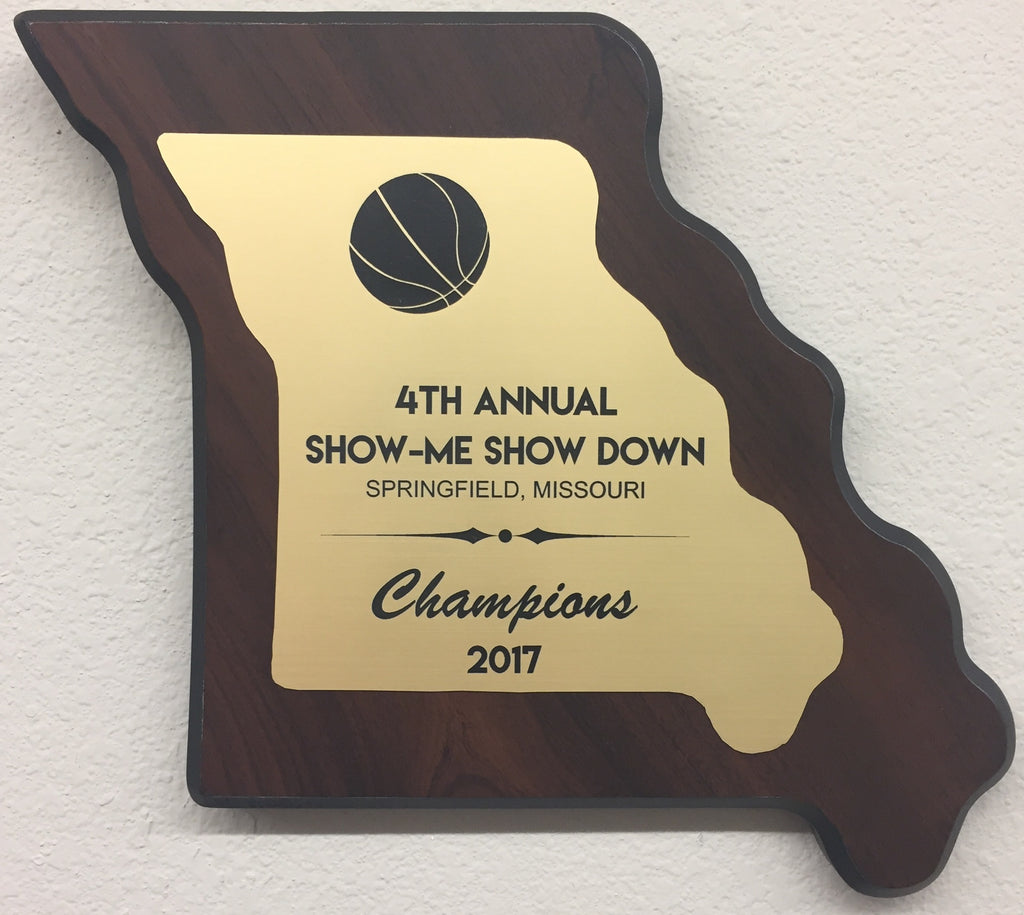 State of Missouri Shaped Plaque