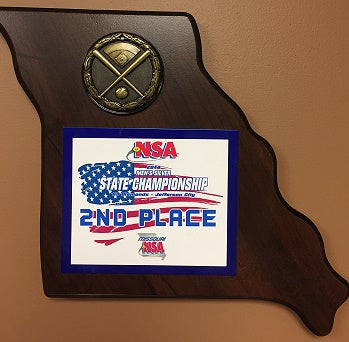 State of Missouri Shaped Plaque
